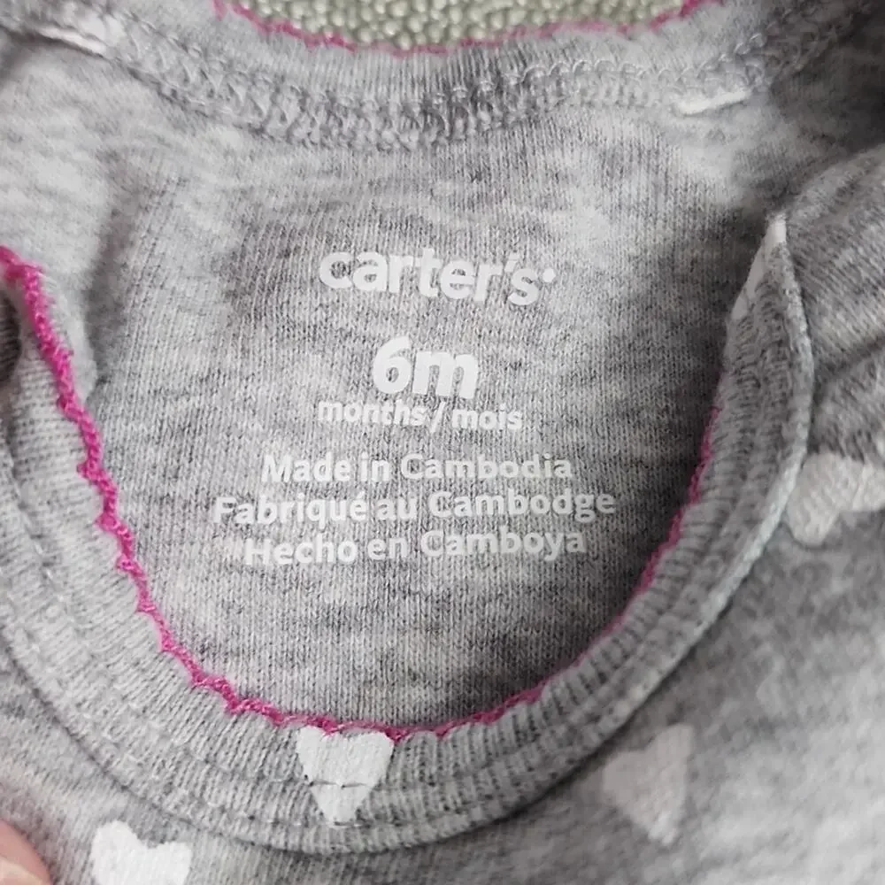 Carter's Short Sleeve Bodysuits, 6 month